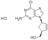 (1S–4R)-4-(2-amino-6-chloro-9H-purin-9-yl)-2-cyclopentene-1-மெத்தனால் ஹைட்ரோகுளோரைடு