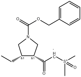 [2-[(3R,4S)-4-எத்தில்-1-[(ஃபீனைல்மெத்தாக்ஸி)கார்போனைல்]-3-பைரோலிடினைல்]-2-ஆக்சோஎதில்]டைமிதில்-சல்போக்சோனியம் உள் உப்பு