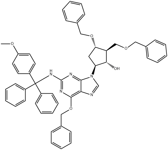 (2R,3S,5S)-3-(Benzyloxy)-5-[2-[[(4-methoxyphenyl)diphenylmethyl]amino]-6-(phenylmethoxy)-9H-purin-9-yl]-2-(benzyloxymethyl ) சைக்ளோபென்டனோல்