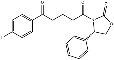 (4S)-3-[5-(4-ஃப்ளோரோபீனைல்)-1,5-டையாக்சோபெனைல்]-4-பீனைல்-2-ஆக்ஸாசோலிடினோன்