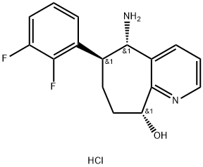 (5S,6S,9R)-5-அமினோ-6-(2,3-difluorophenyl)-6,7,8,9-tetrahydro-5H-cyclohepta[b]pyridin-9-ol:dihydrochloride