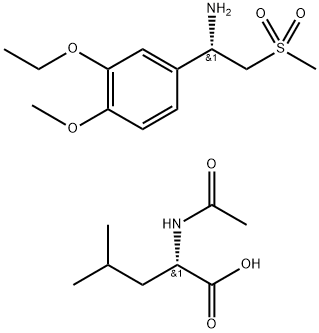 (S)-1-(3-Ethoxy-4-Methoxyphenyl)-2-(Methylsulfonyl)EthylaMine N-acetyl-L-leucine உப்பு