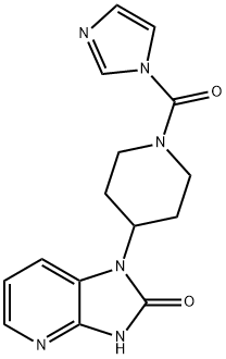 1-(1-(1H-imidazole-1-carbonyl)piperidin-4-yl)-1H-imidazo[4,5-b]pyridin-2(3H)-ஒன்று