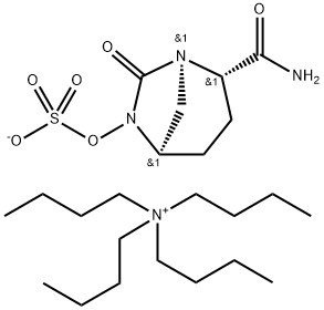 1-புடனாமினியம், N,N,N-ட்ரிப்யூட்டில்-, (1R,2S,5R)-2-(அமினோகார்போனைல்)-7-oxo-1,6-diazabicyclo[3.2.1]oct-6-yl சல்பேட்