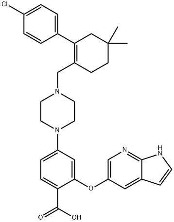 2-[(1H-pyrrolo[2,3-B]pyridin-5-yl)oxy]-4-[4-[2-(4-chlorophenyl)-4,4-dimethyl ring Hex-1-enyl] மெத்தில்] பைபராசின்-1-யில்] பென்சாயிக் அமிலம்
