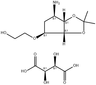 2-((3aR,4S,6R,6aS)-6-amino-2,2-dimethyltetrahydro-3aH-cyclopenta[d][1,3]dioxol-4-yloxy)எத்தனால் எல்-டாடாரிக் அமிலம்