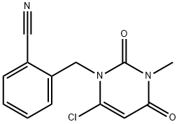 2-[(6-குளோரோ-3,4-டைஹைட்ரோ-3-மெத்தில்-2,4-டைஆக்ஸோ-1(2மணி)-பைரிமிடினில்)மெத்தில்]பென்சோனிட்ரைல்