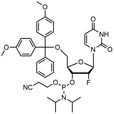 5'-O-(4,4-Dimethoxytrityl)-2'-deoxy-2'-fluorouridine-3'-(2-cyanoethyl-N,N-diisopropyl)பாஸ்போராமிடைட்