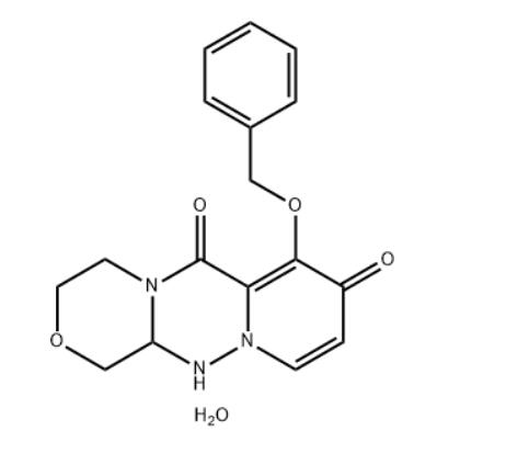 7-(பென்சைலாக்ஸி)-3,4,12,12a-tetrahydro-1H-[1,4]oxazino[3,4-c]pyrido[2,1-f][1,2,4]triazine-6, 8-டியோ நீ, ஹெமிஹைட்ரேட்