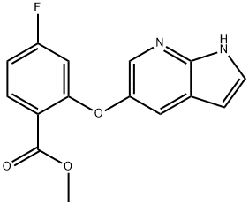 மெத்தில் 4-ஃப்ளூரோ-2-{1எச்-பைரோலோ[2,3-பி]பைரிடின்-5-ய்லாக்ஸி}பென்சோயேட்
