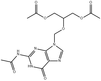 N-[9-[[2-(Acetyloxy)-1-[(அசிடைலாக்ஸி)மெத்தில்]எத்தாக்ஸி]மெத்தில்]-6,9-dihydro-6-oxo-1H-purin-2-yl]acetamide